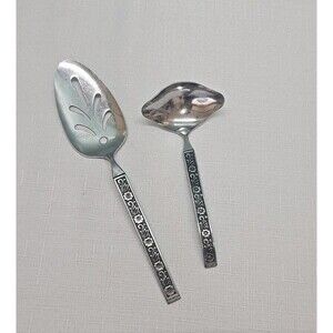 Gold Standard NIGHT BLOSSOM Stainless Japan Black Glossy Gravy Ladle Pie Server